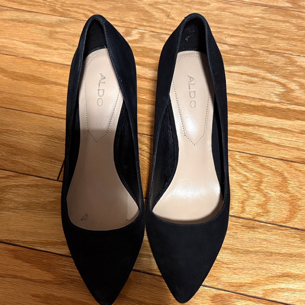 ALDO Black Pointed Toe Heels